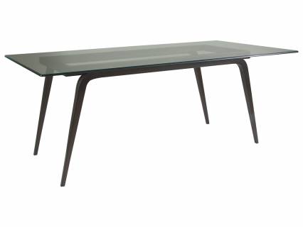 Mitchum Rectangular Dining Table With Glass Top