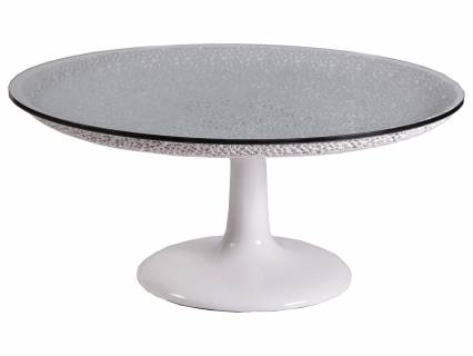 Seascape Round White Cocktail Table