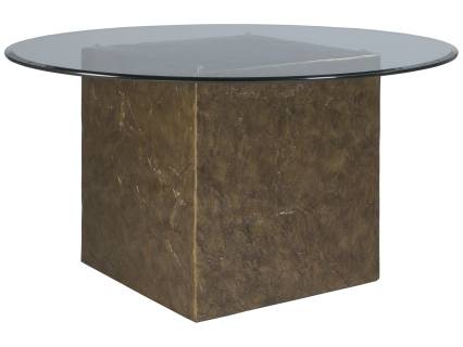 Contango 54 Inch Glass Top Dining Table