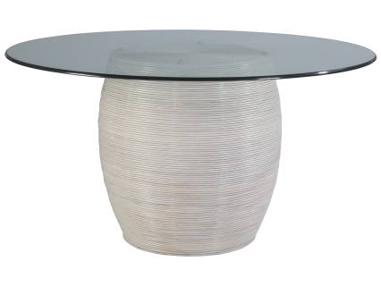 Ardence 56 Inch Glass Top Dining Table