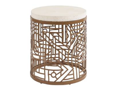 Palm Desert Pooolside Round End Table