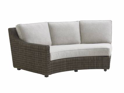 Curved Sectional Armless Sofa