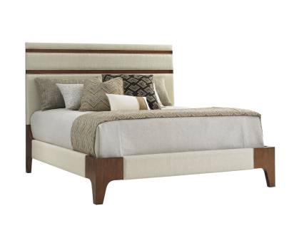 Mandarin Upholstered Panel Bed