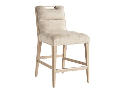 Greer Channeled Upholstered Counter Stool