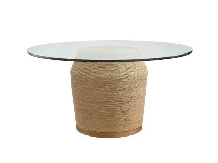 Bimini Round Dining Table With Glass Top