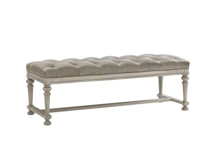 Bellport Leather Bed Bench