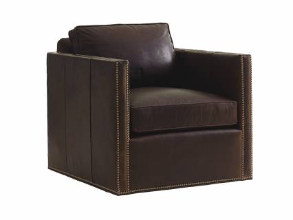 Hinsdale Leather Swivel Chair