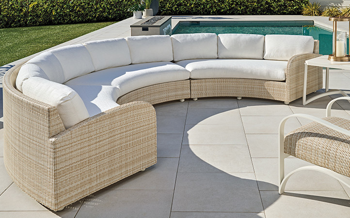 Sand Dune outdoor living room scene.