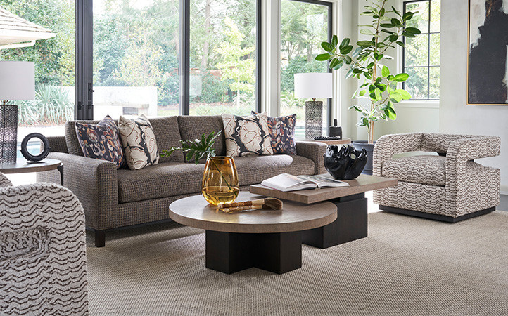 The 62-inch Portofino nesting tables are comprised of separate pieces, but only sold as a pair.