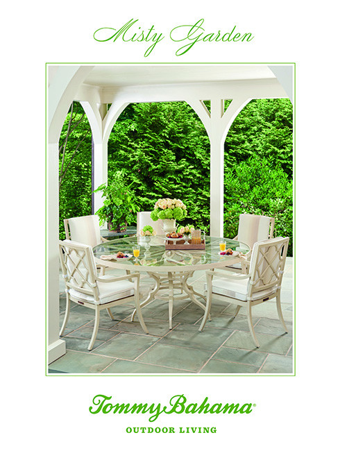 Misty Garden Catalog - soft ivory finished outdoor patio setting